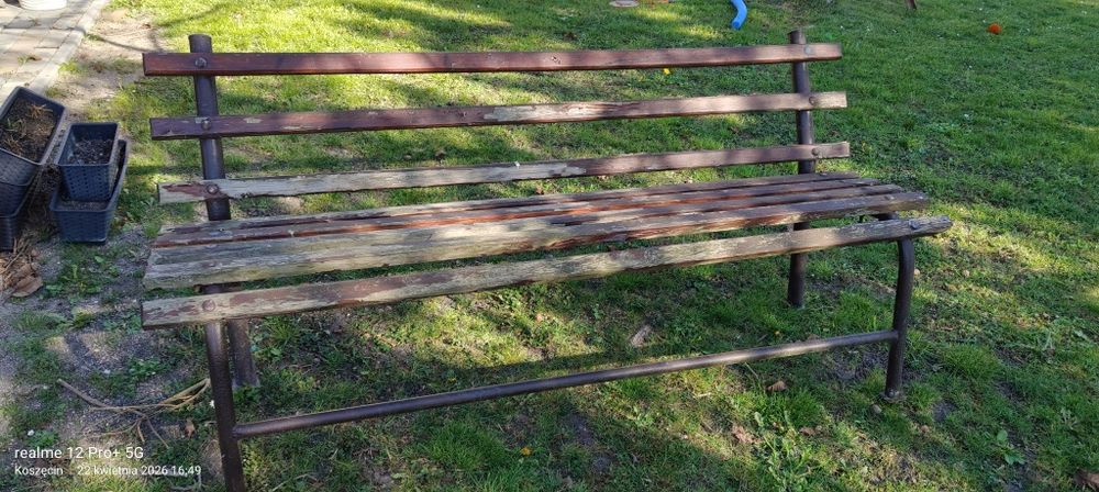 Ławka ogrodowa PRL