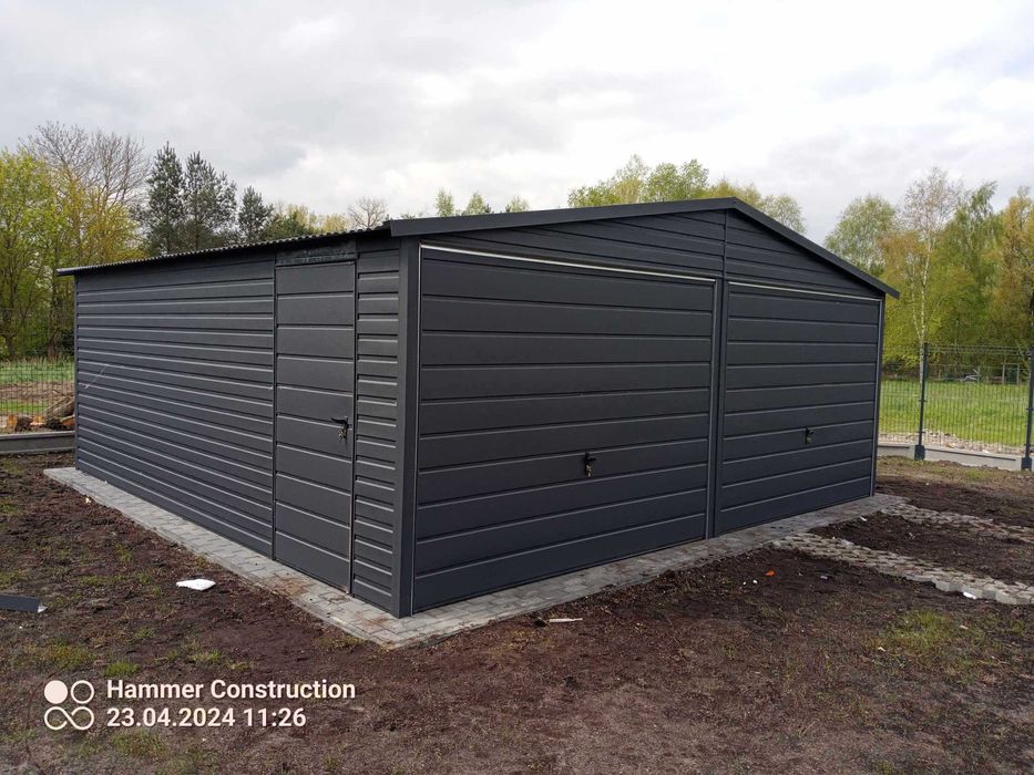 Garaż blaszany 6x5 WZMOCNIONY PROOFILAMI. PRODUCENT. Cała Polska