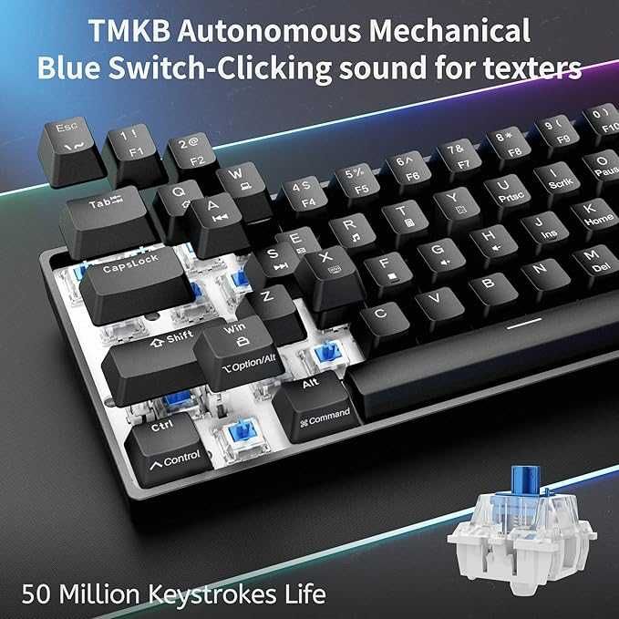 Dierya DK61se – Mechaniczna Klawiatura Gamingowa Blue Przełączniki