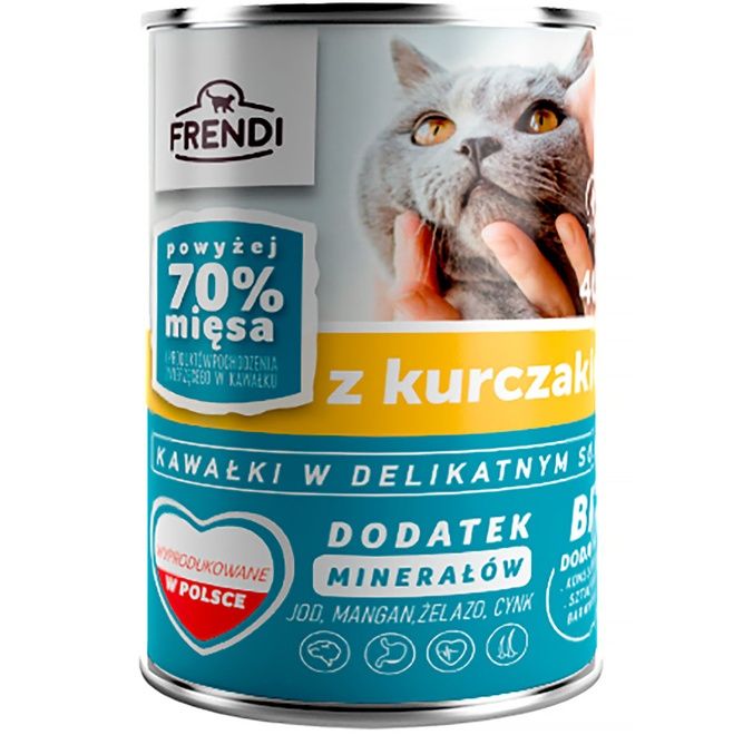 Mokra karma kawałki mięsa z kurczaka dla kotów 10x400g super cena