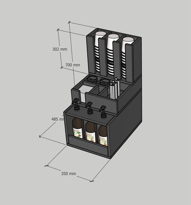 Барный органайзер для кофейни/ стойки самообслуживания