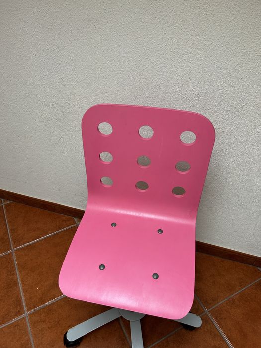 Cadeira escritório cor de rosa