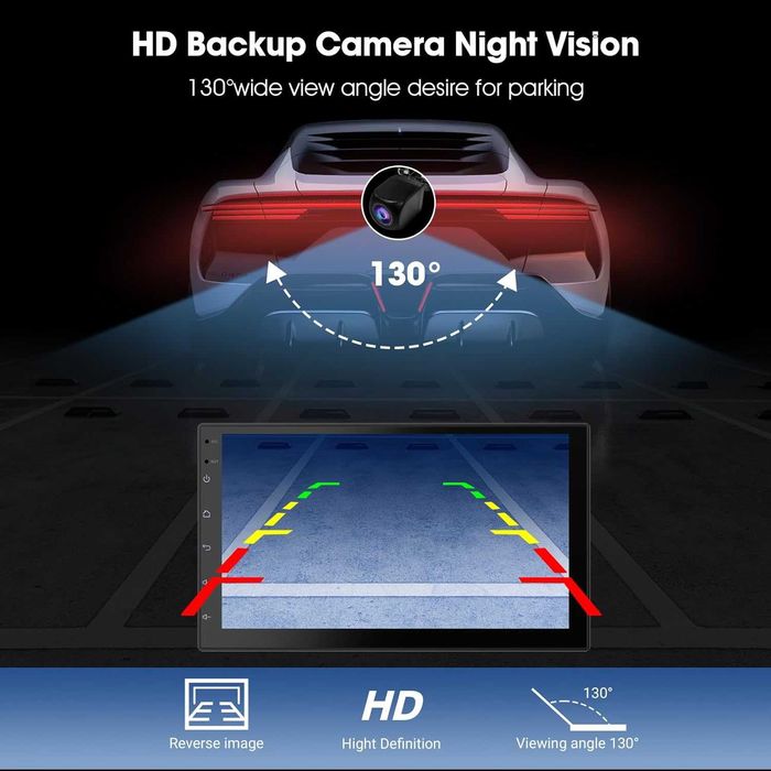 Автомагнітола Haudio 7" 2DIN CarPlay Android Auto GPS BT 5.0