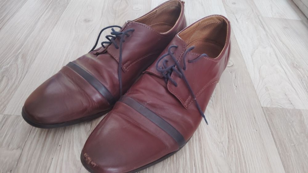 Buty męskie skórzane