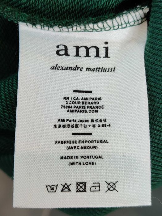 Худі AMI Paris Oversize Ami de Coeur hoodie Green