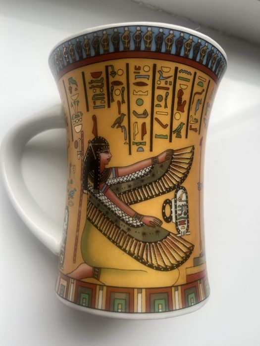 Чашка керамическая с египетским дизайном