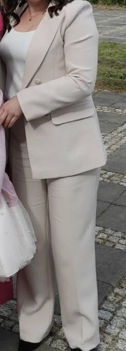 Garnitur komplet marynarka spodnie L