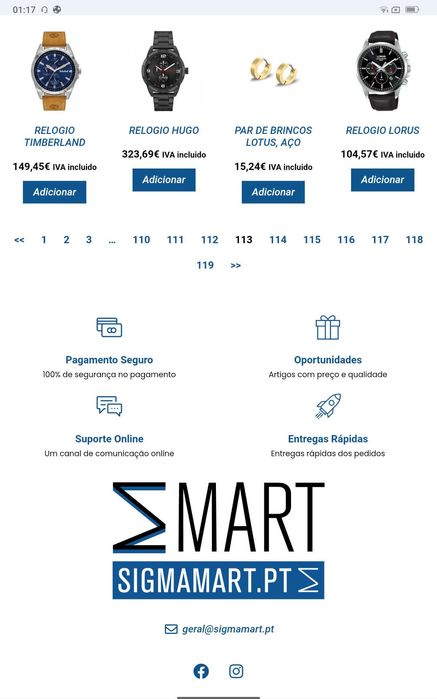 Relógio Lorus solar