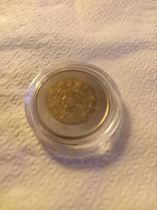 Moeda Com Erro texto 100 Escudos UNiCEF " PORTUGUSA"