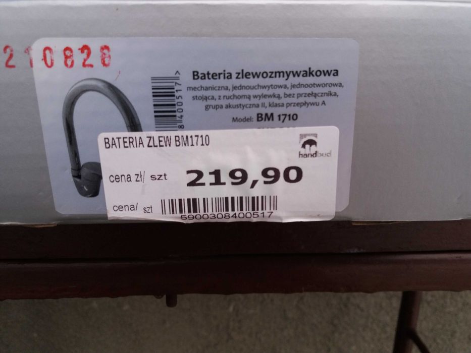 Bateria zlewozmywakowa.