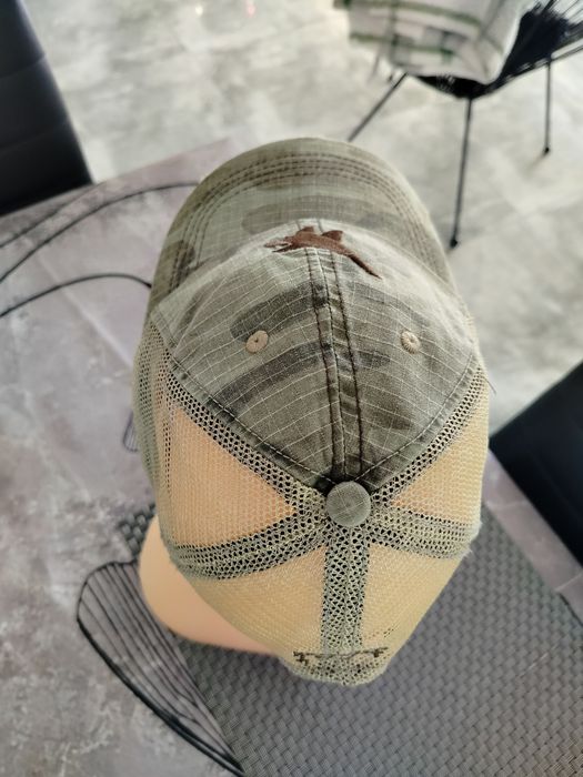 Czapka z daszkiem, trucker, moro, khaki militarna, Reporter, jak nowa