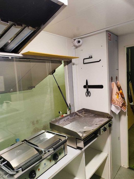 Prszyczepa gastronomiczna, gotowy biznes, kurczak z rożna, food truck