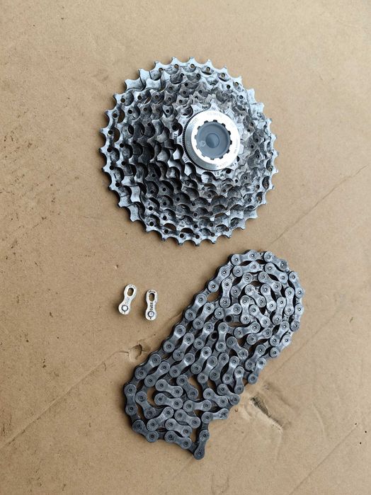 Kaseta Deore XT CS-M770 + Łańcuch HG93 + spinka Sram