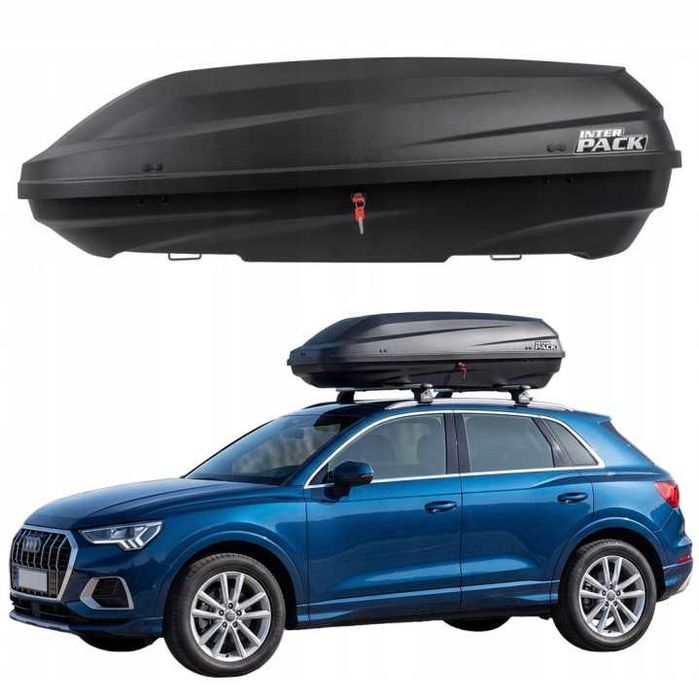 Box dachowy Inter Pack Stella 440 360L czarny KUFER TRUMNA BAGAŻNIK