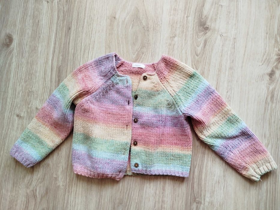 tęczowy sweterek Next rozm. 92