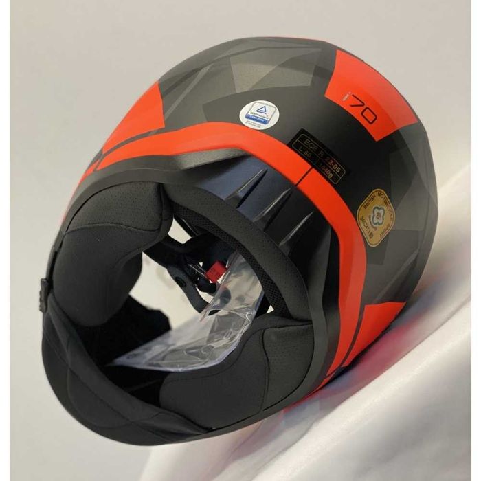 Capacete NOVO HJC i70 Elim Orange (40% DESCONTO) Tamanho M