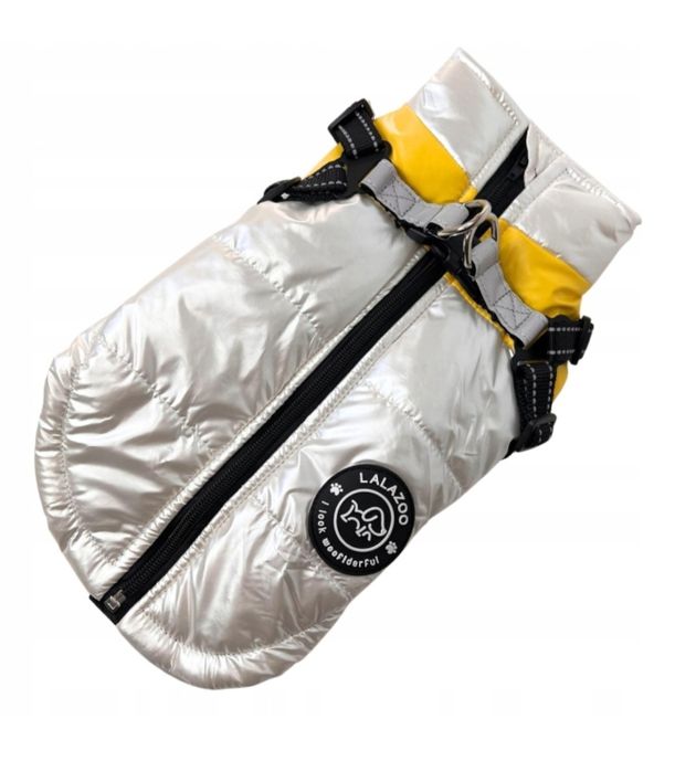 UBRANKO DLA PSA wodoodporna kurtka z SZELKAMI STAR zimowa PERŁA XL