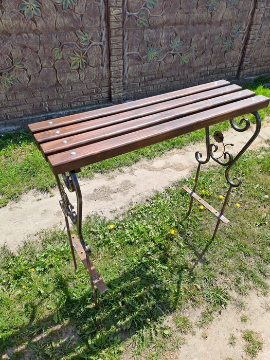 Лавочка кована садова 1м.