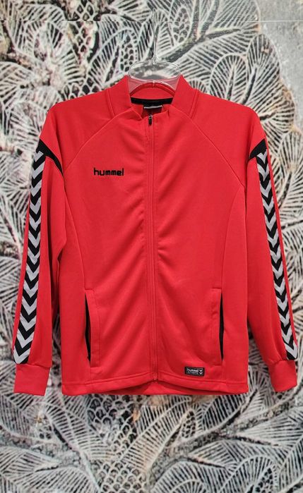 Czerwona bluza Hummel rozsuwana r. 164