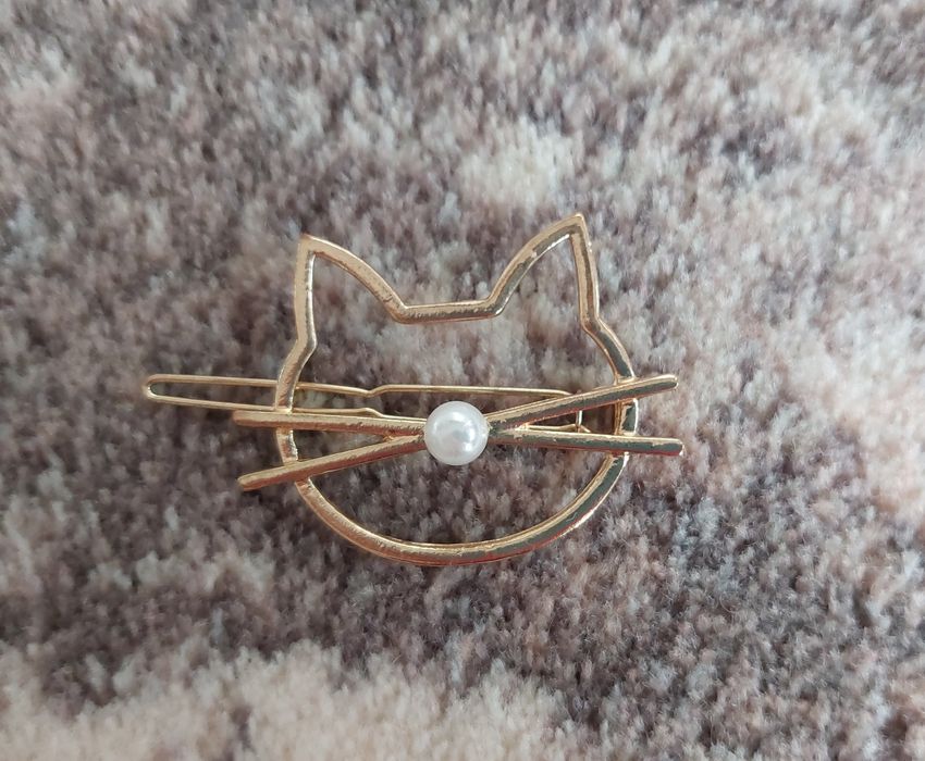 Spinka do włosów kot NOWA