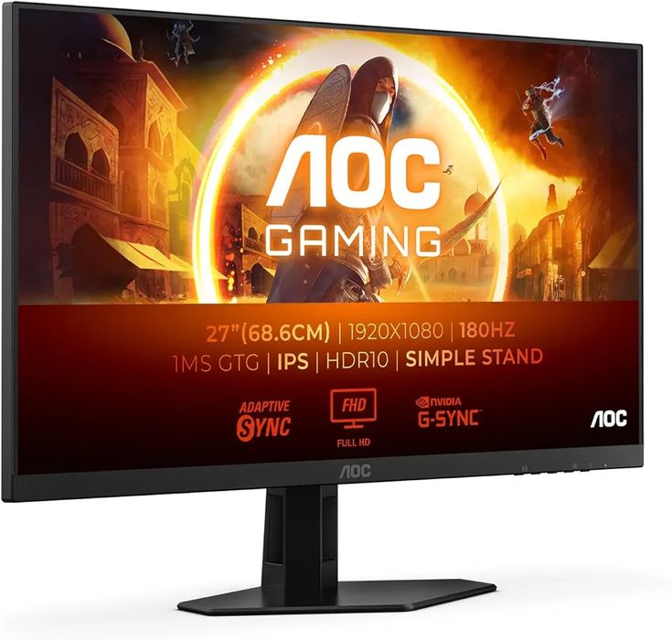 Монітор 27" AOC 27G4X FullHD / IPS / 180 Гц / 1 мс / Adaptive Sync / N