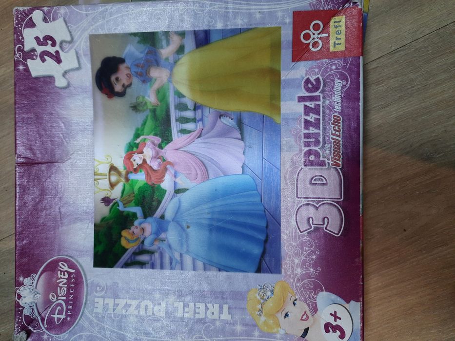 Trefl puzzle 25 el Disney Princess 3D efekt trójwymiarowe Kraków