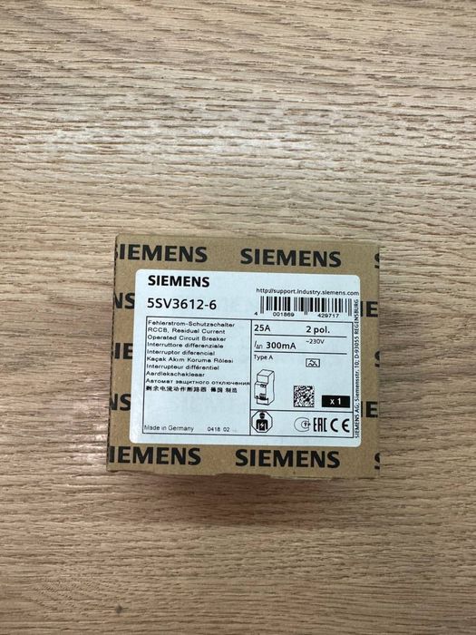 Продам оригінальні УЗО Siemens (25А, 300 або 30 mA)