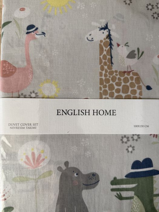 Дитяча постіль постільна  білизна English home 100*150 cm
