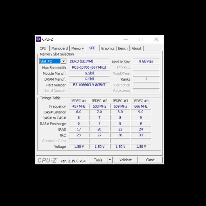 Memória RAM G.Skill 8GB DDR3-1333 CL9