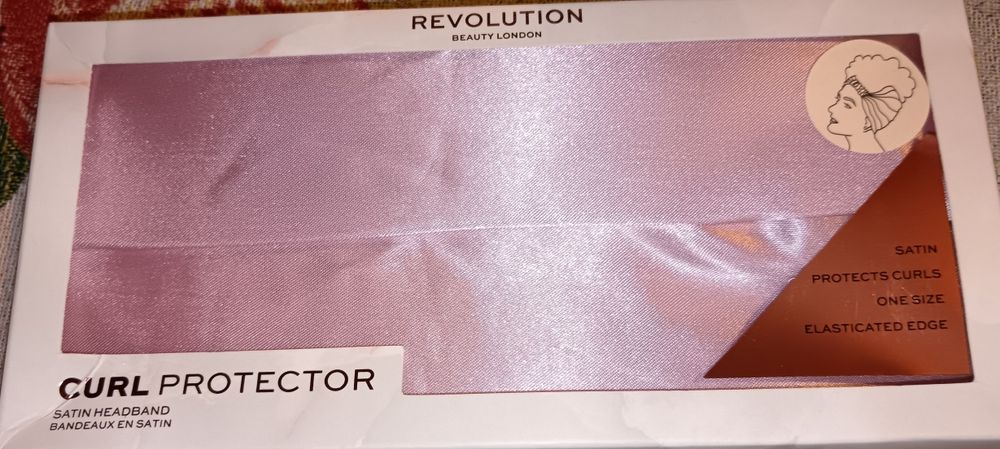 Revolution satynowa opaska różowa curl protector