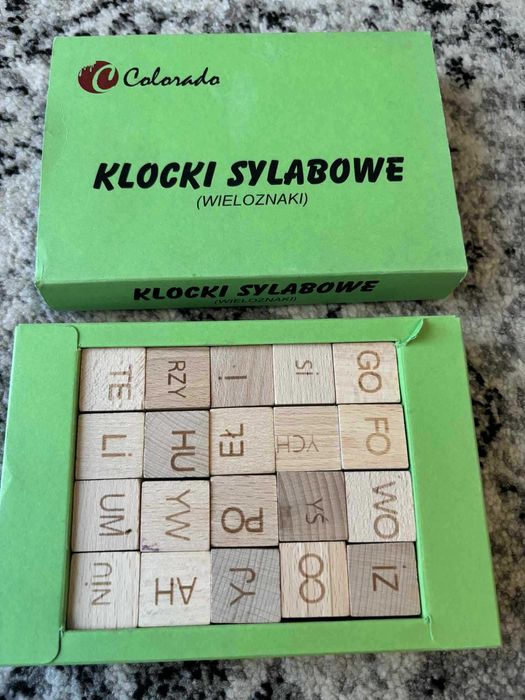 klocki z sylabami 3 zestawy Colorado