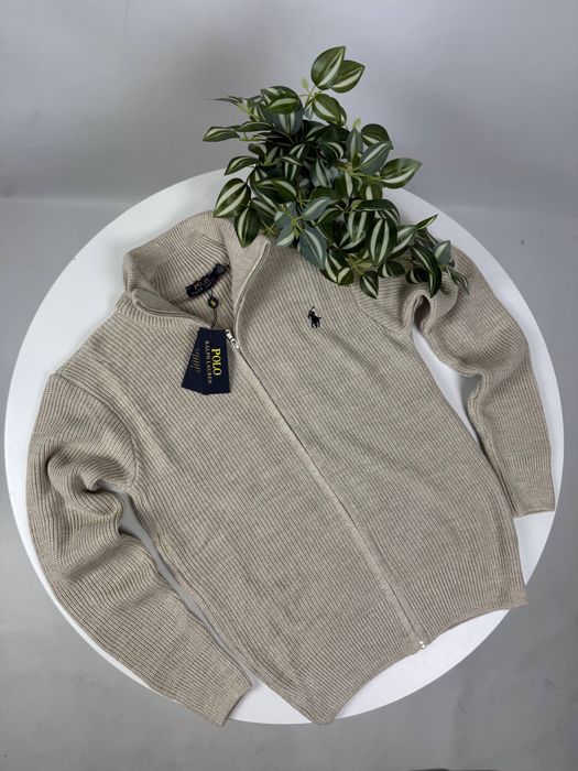 Мужской кардиган Поло Ральф Лаурен черный Зипка Polo Ralph Lauren худи