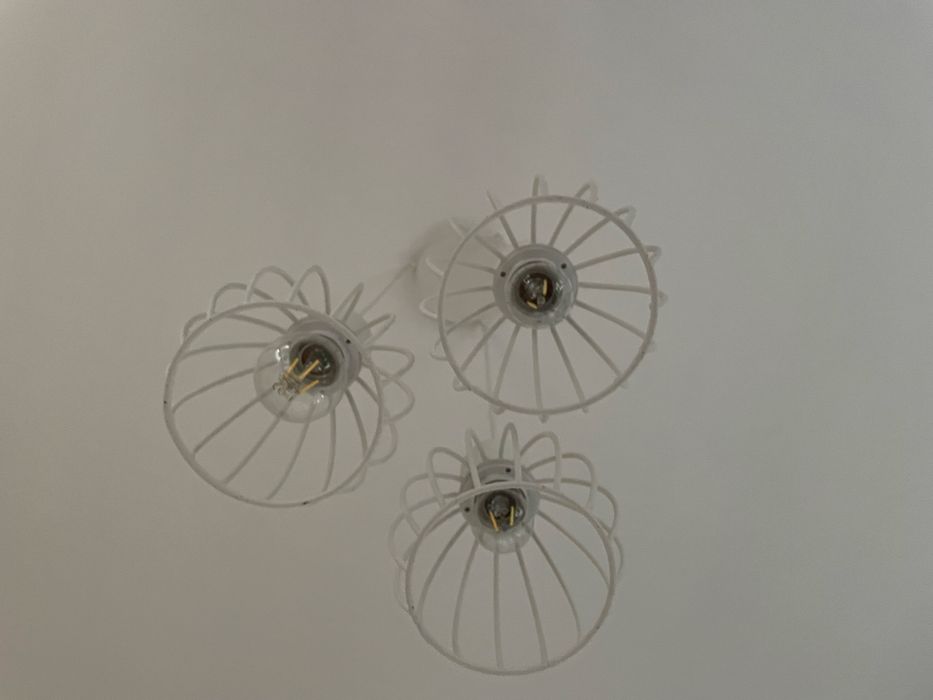 Metalowe lampy wiszace 2 sztuki