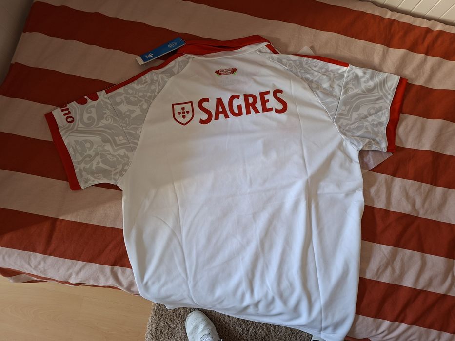 Camisola SL Benfica 2026/2027 Alternativa Branca - Tamanho XL (Nova c/ Etiqueta)