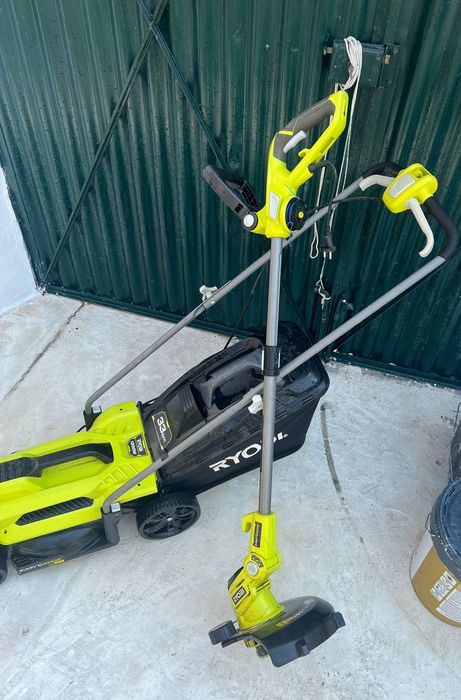corta relva elétrico e roçadora ryobi
