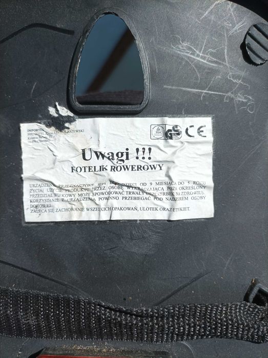 Siodełko dla dziecka na rower