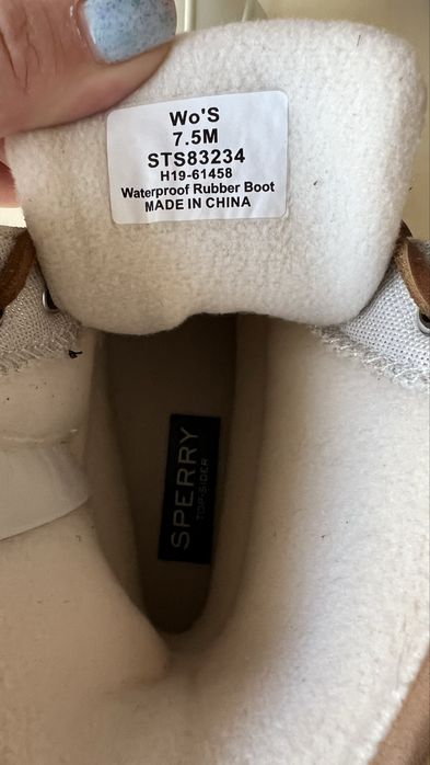 Прорезинові чобітки Sperry