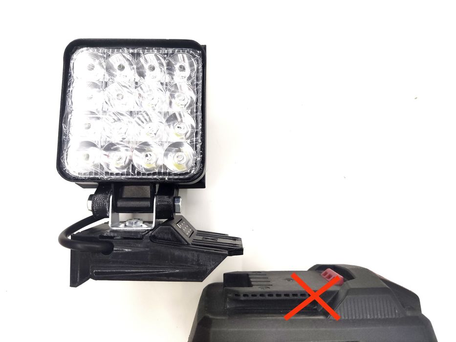 Farol Led 48w para bateria Parkside