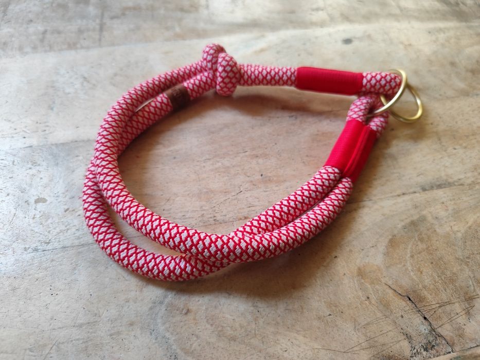 Trixie obroża zaciskowa dla psów Soft Rope czerwona L