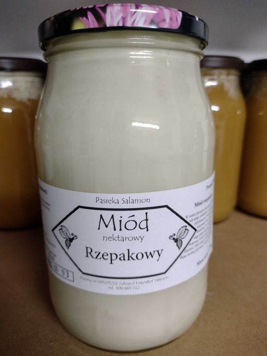 Miód rzepakowy kremowany darmowa wysyłka