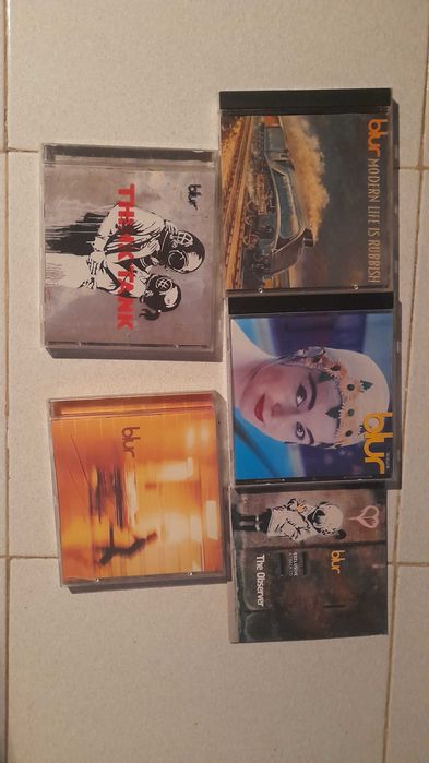 Conjunto de 5 CDS Originais BLUR