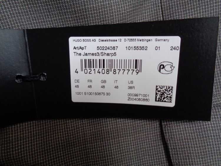 Nowy oryginalny garnitur Hugo Boss The James3/Sharp5 rozmiar 48 S