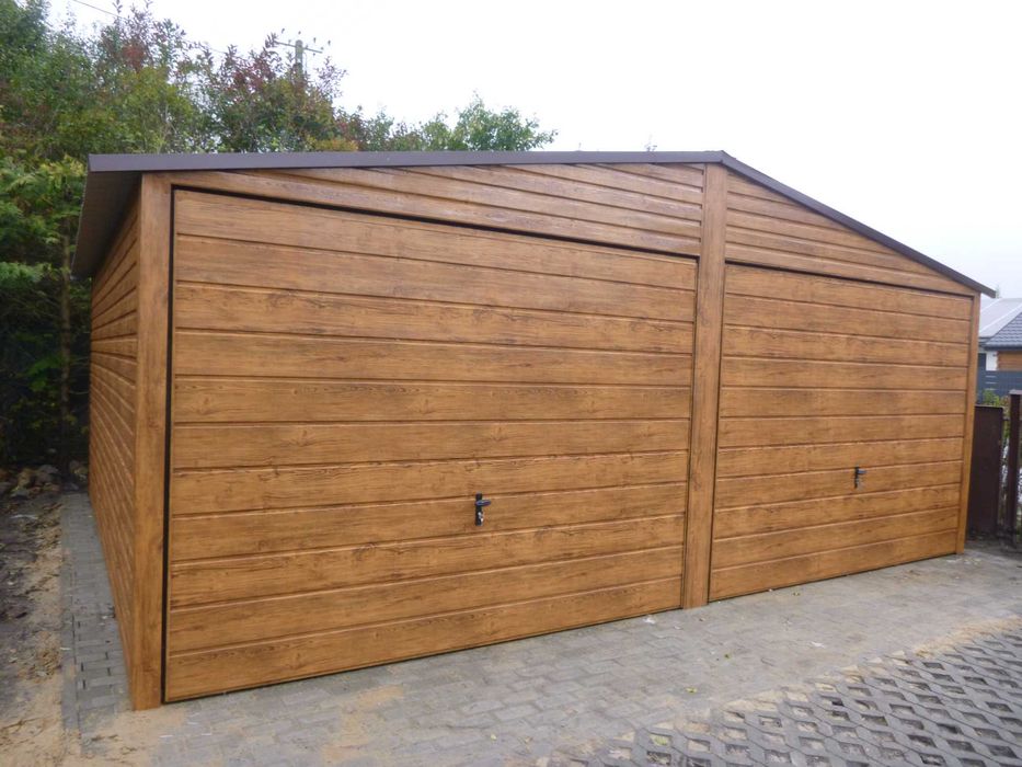 Garaż blaszany 6m na 5m Garaże blaszane PREMIUM 6x5 6x6 7x5 7x6 8x5 8x6 9x5 9x6 PROMOCJA -5%