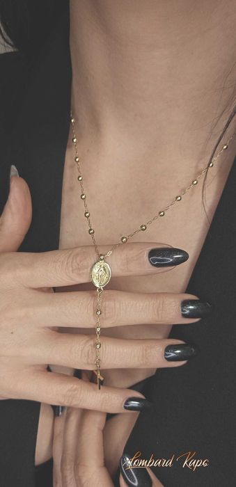 Złoty łańcuszek p.585/4,27g Różaniec