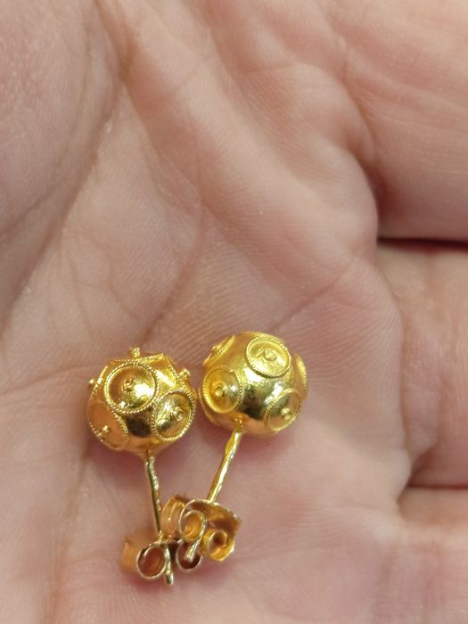 Brincos Contas Minhotas Ouro 19,2 Kts