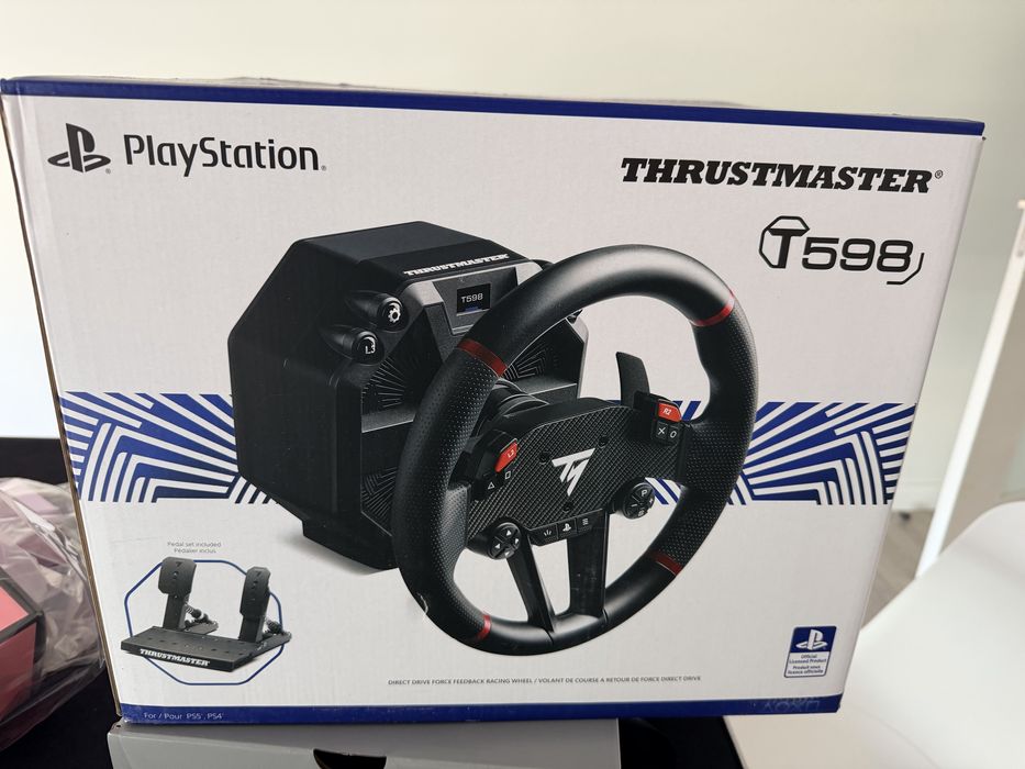 Thrustmaster T598 + Suporte (Racing Wheel Stand) – Como novo
