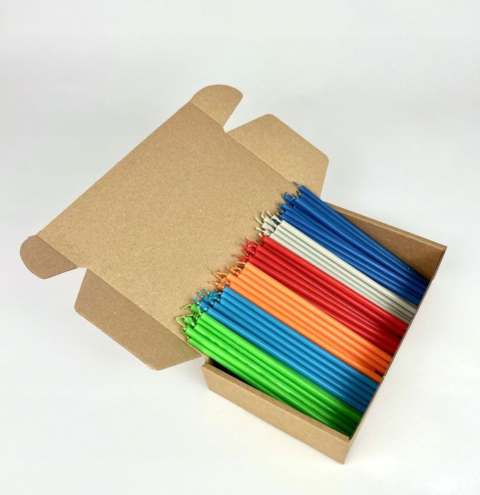 Świece Rytualne Kolorowe 90 Sztuk