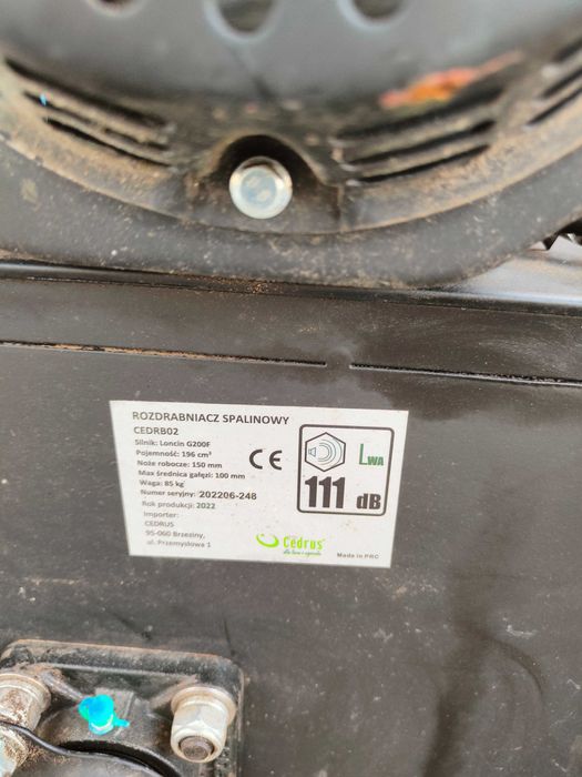 Rozdrabniacz do galezi spalinowy