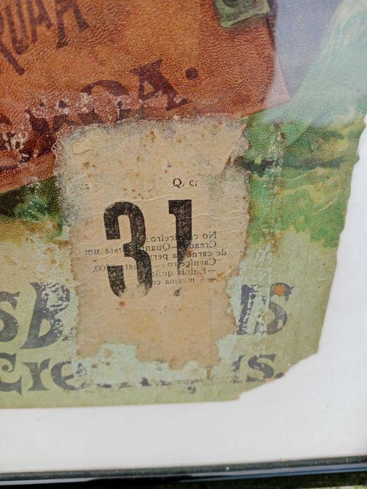 Maravilhosa Publicidade cartonada da Casa Marques & Guimarães