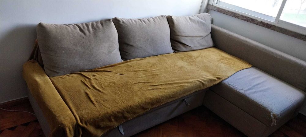 sofa chaise longue (QUASE DADO)